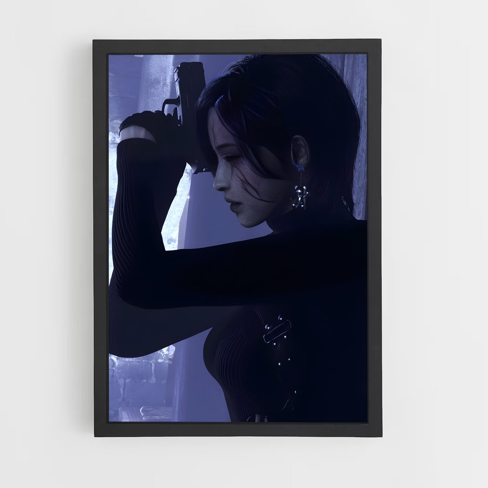 Poster Ada la Mystérieuse – affiche Resident Evil (vue 2)